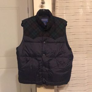 Pendleton down vest, worn once, size L